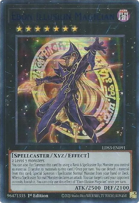 Ebon Illusion Magician (Blue) [LDS3-EN091] Ultra Rare | RetroPlay Games