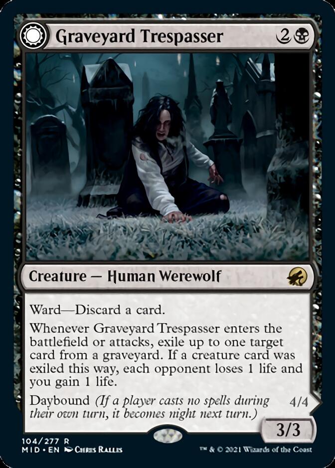 Graveyard Trespasser // Graveyard Glutton [Innistrad: Midnight Hunt] | RetroPlay Games