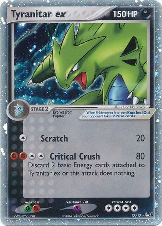 Tyranitar ex (17/17) (Holo) [POP Series 1] | RetroPlay Games