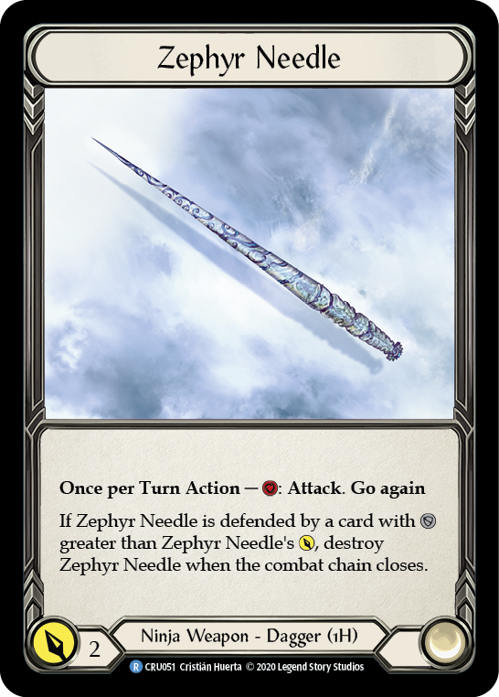 Zephyr Needle [CRU051] (Crucible of War)  1st Edition Normal | RetroPlay Games