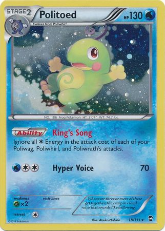 Politoed (18/111) (Cosmos Holo) [XY: Furious Fists] | RetroPlay Games