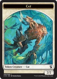 Cat // Soldier Double-sided Token [Commander 2018 Tokens] | RetroPlay Games