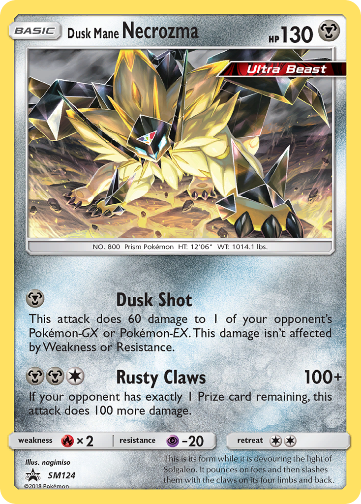 Dusk Mane Necrozma (SM124) [Sun & Moon: Black Star Promos] | RetroPlay Games
