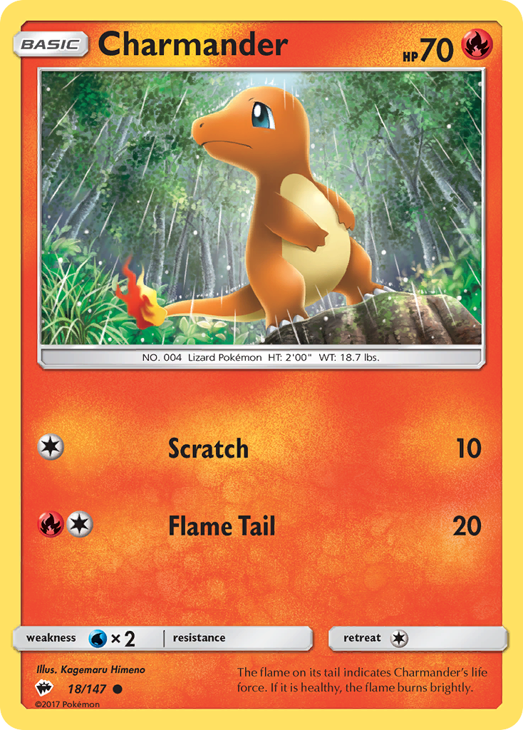 Charmander (18/147) [Sun & Moon: Burning Shadows] | RetroPlay Games