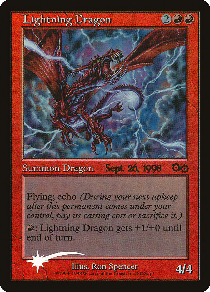 Lightning Dragon [Urza's Saga Promos] | RetroPlay Games