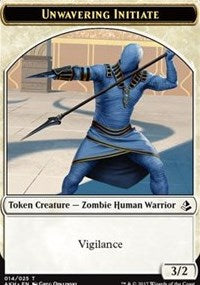 Unwavering Initiate // Wurm Token [Amonkhet Tokens] | RetroPlay Games