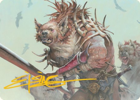 Gnoll Art Card (Gold-Stamped Signature) [Dungeons & Dragons: Adventures in the Forgotten Realms Art Series] | RetroPlay Games