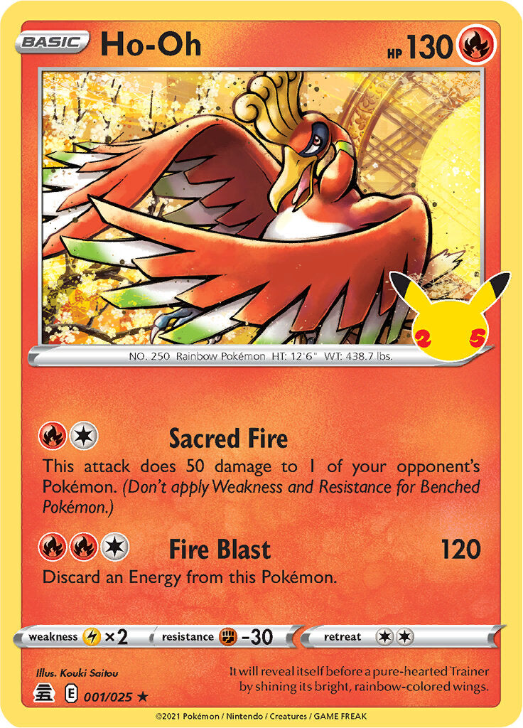 Ho-oh (001/025) [Celebrations: 25th Anniversary] | RetroPlay Games