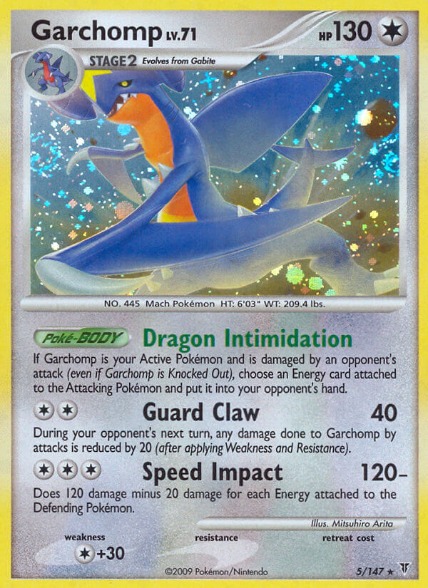 Garchomp (5/147) (Cracked Ice Holo) (Theme Deck Exclusive) [Platinum: Supreme Victors] | RetroPlay Games