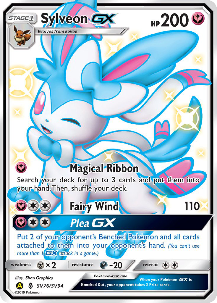 Sylveon GX (SV76/SV94) [Sun & Moon: Hidden Fates - Shiny Vault] | RetroPlay Games