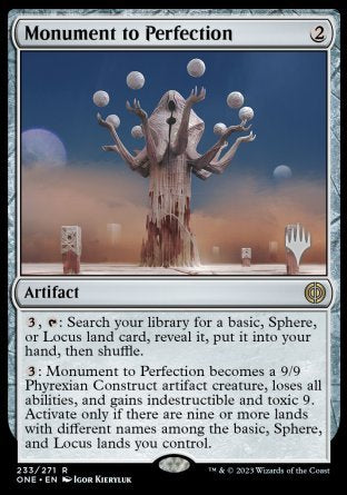 Monument to Perfection (Promo Pack) [Phyrexia: All Will Be One Promos] | RetroPlay Games