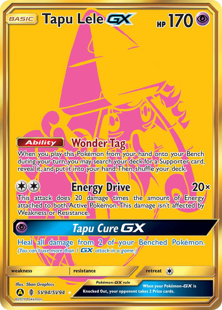 Tapu Lele GX (SV94/SV94) [Sun & Moon: Hidden Fates - Shiny Vault] | RetroPlay Games