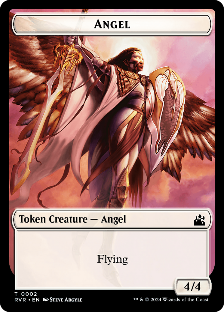 Bird // Angel (0002) Double-Sided Token [Ravnica Remastered Tokens] | RetroPlay Games