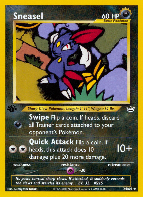 Sneasel (24/64) [Neo Revelation 1st Edition] | RetroPlay Games