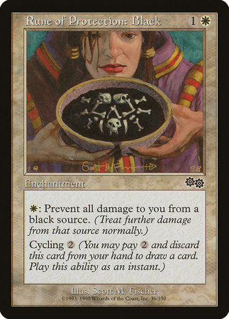 Rune of Protection: Black [Urza's Saga] | RetroPlay Games