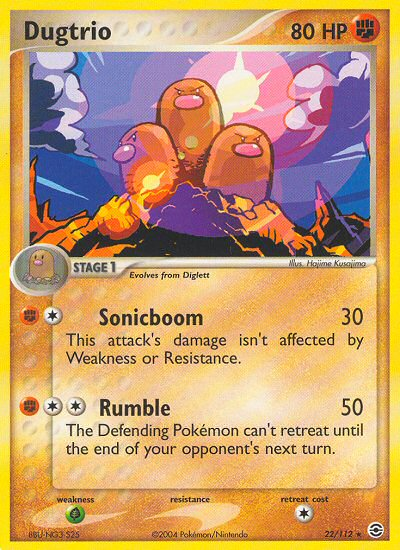 Dugtrio (22/112) [EX: FireRed & LeafGreen] | RetroPlay Games