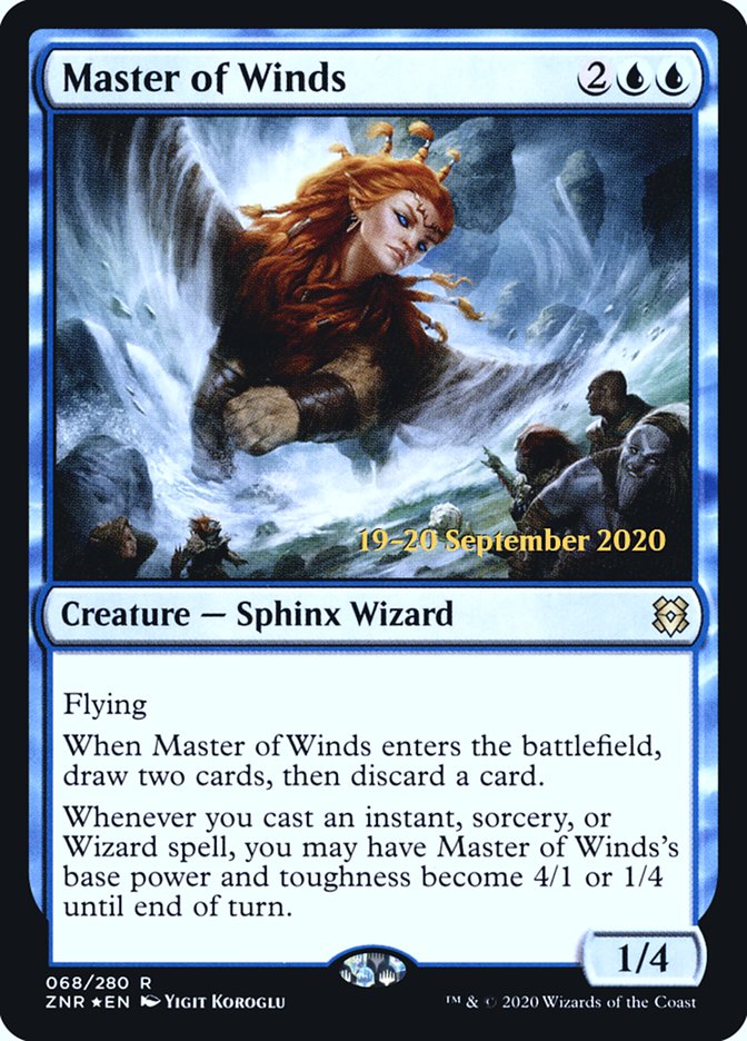 Master of Winds  [Zendikar Rising Prerelease Promos] | RetroPlay Games