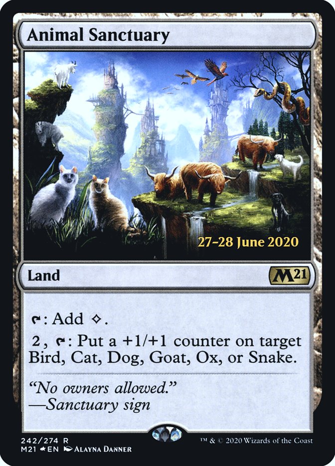 Animal Sanctuary  [Core Set 2021 Prerelease Promos] | RetroPlay Games