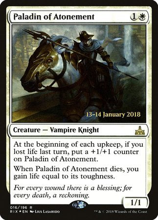 Paladin of Atonement [Rivals of Ixalan Promos] | RetroPlay Games