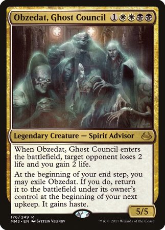 Obzedat, Ghost Council [Modern Masters 2017] | RetroPlay Games