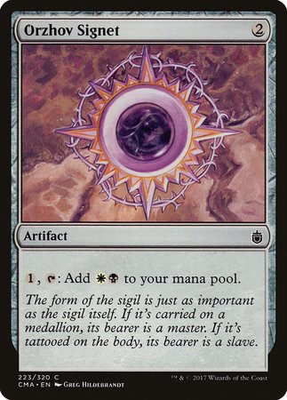 Orzhov Signet [Commander Anthology] | RetroPlay Games