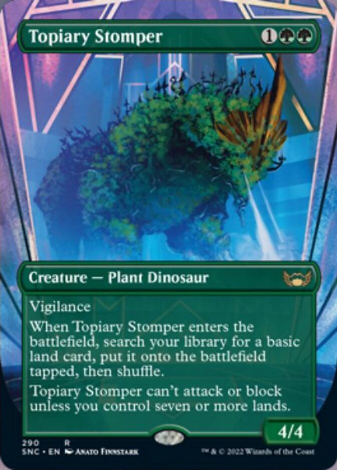 Topiary Stomper (Borderless Alternate Art) [Streets of New Capenna] | RetroPlay Games