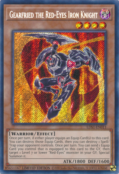 Gearfried the Red-Eyes Iron Knight [LDS1-EN011] Secret Rare | RetroPlay Games