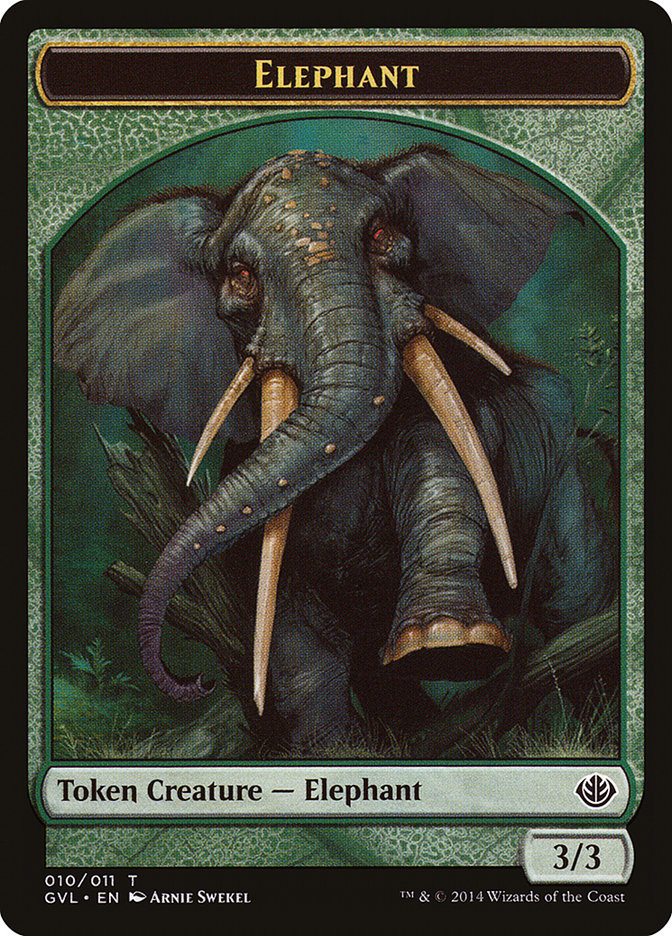 Elephant Token (Garruk vs. Liliana) [Duel Decks Anthology Tokens] | RetroPlay Games