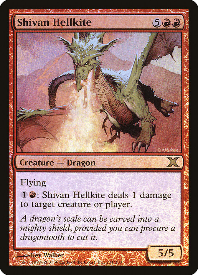 Shivan Hellkite (Premium Foil) [Tenth Edition] | RetroPlay Games