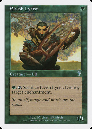 Elvish Lyrist [Seventh Edition] | RetroPlay Games