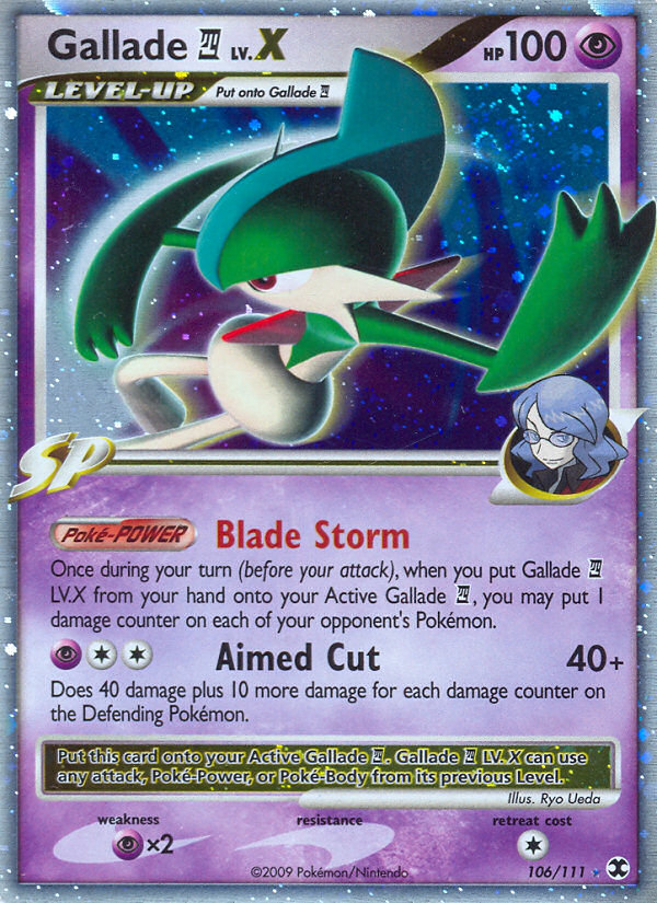 Gallade LV.X (106/111) [Platinum: Rising Rivals] | RetroPlay Games