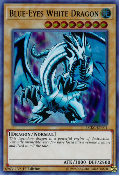 Blue-Eyes White Dragon (Version 1) [LCKC-EN001] Ultra Rare | RetroPlay Games