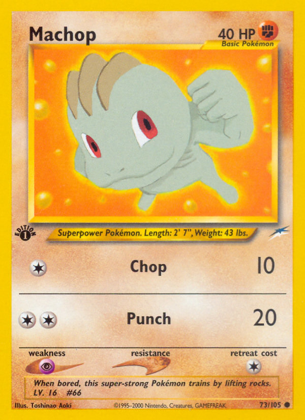 Machop (73/105) [Neo Destiny 1st Edition] | RetroPlay Games