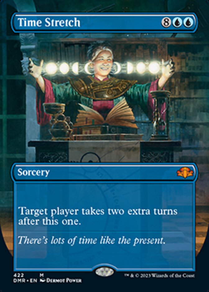 Time Stretch (Borderless Alternate Art) [Dominaria Remastered] | RetroPlay Games