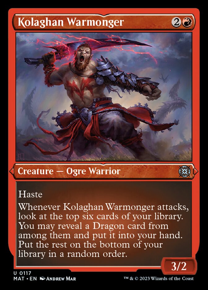 Kolaghan Warmonger (Foil Etched) [March of the Machine: The Aftermath] | RetroPlay Games