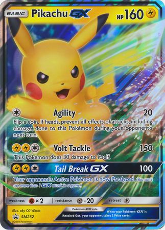 Pikachu GX (SM232) (Jumbo Card) [Sun & Moon: Black Star Promos] | RetroPlay Games