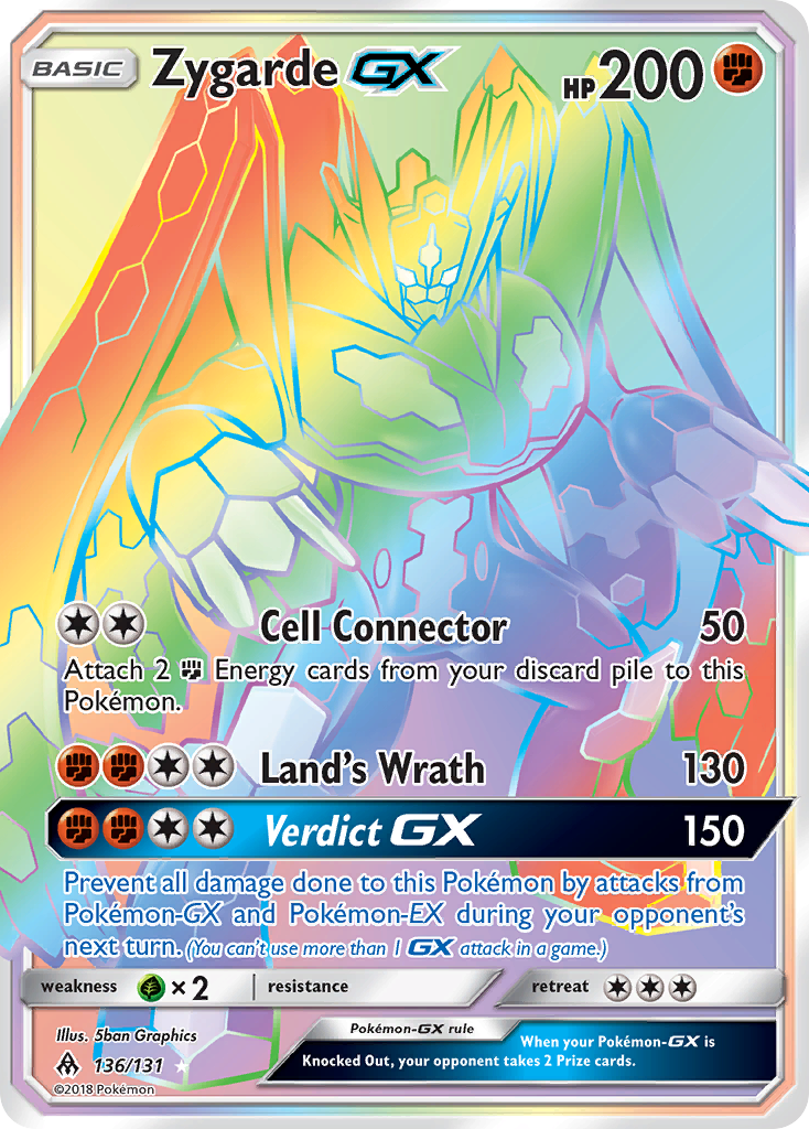 Zygarde GX (136/131) [Sun & Moon: Forbidden Light] | RetroPlay Games