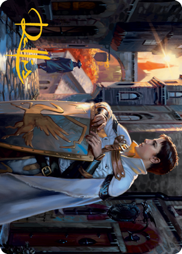 Dennick, Pious Apprentice Art Card (Gold-Stamped Signature) [Innistrad: Midnight Hunt Art Series] | RetroPlay Games