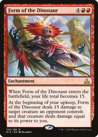 Form of the Dinosaur [Rivals of Ixalan] | RetroPlay Games