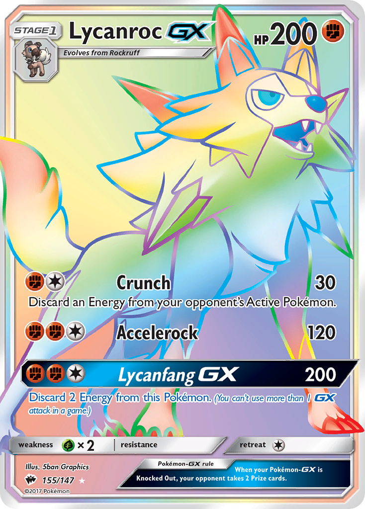 Lycanroc GX (155/147) [Sun & Moon: Burning Shadows] | RetroPlay Games