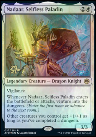 Nadaar, Selfless Paladin [Dungeons & Dragons: Adventures in the Forgotten Realms Prerelease Promos] | RetroPlay Games