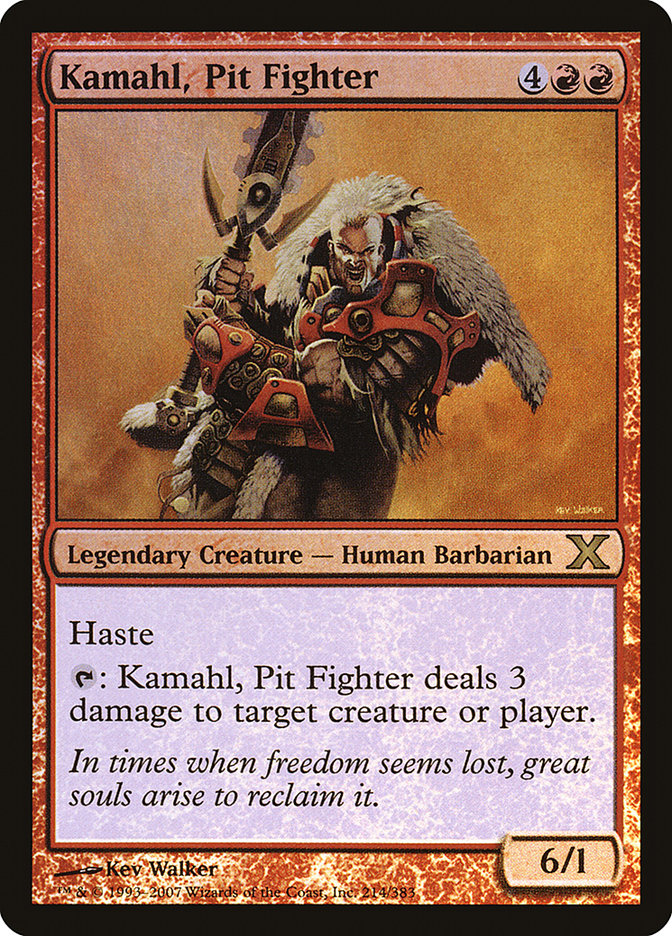 Kamahl, Pit Fighter (Premium Foil) [Tenth Edition] | RetroPlay Games