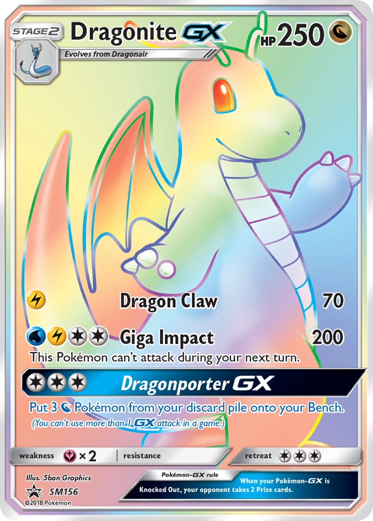 Dragonite GX (SM156) [Sun & Moon: Black Star Promos] | RetroPlay Games