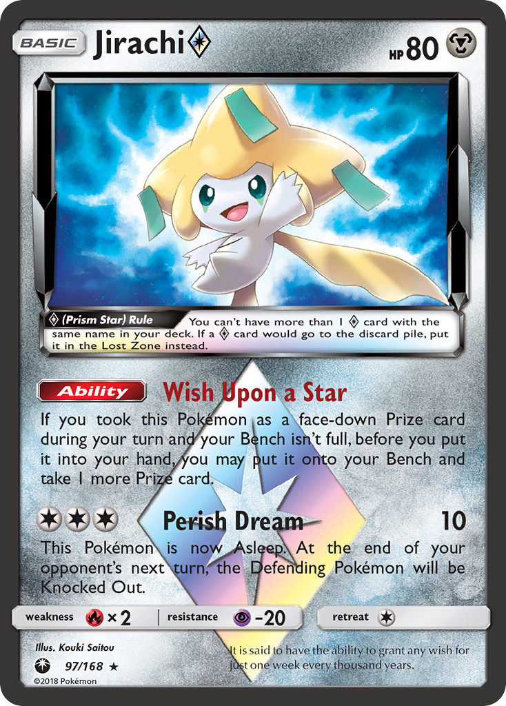 Jirachi (97/168) (Prism Star) [Sun & Moon: Celestial Storm] | RetroPlay Games