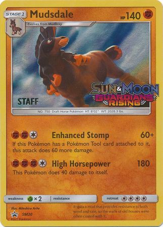 Mudsdale (SM20) (Staff Prerelease Promo) [Sun & Moon: Black Star Promos] | RetroPlay Games