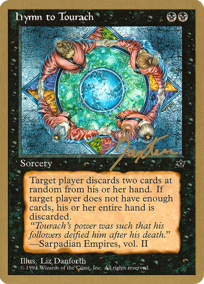 Hymn to Tourach (Circle) (George Baxter) [Pro Tour Collector Set] | RetroPlay Games