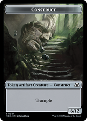 Phyrexian Golem // Construct Double-Sided Token [March of the Machine Commander Tokens] | RetroPlay Games