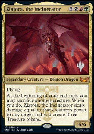 Ziatora, the Incinerator (Promo Pack) [Streets of New Capenna Promos] | RetroPlay Games
