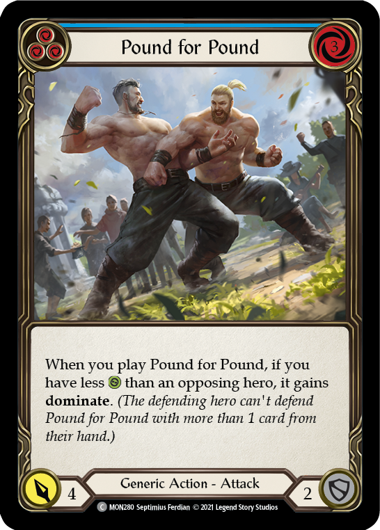 Pound for Pound (Blue) [MON280] (Monarch)  1st Edition Normal | RetroPlay Games