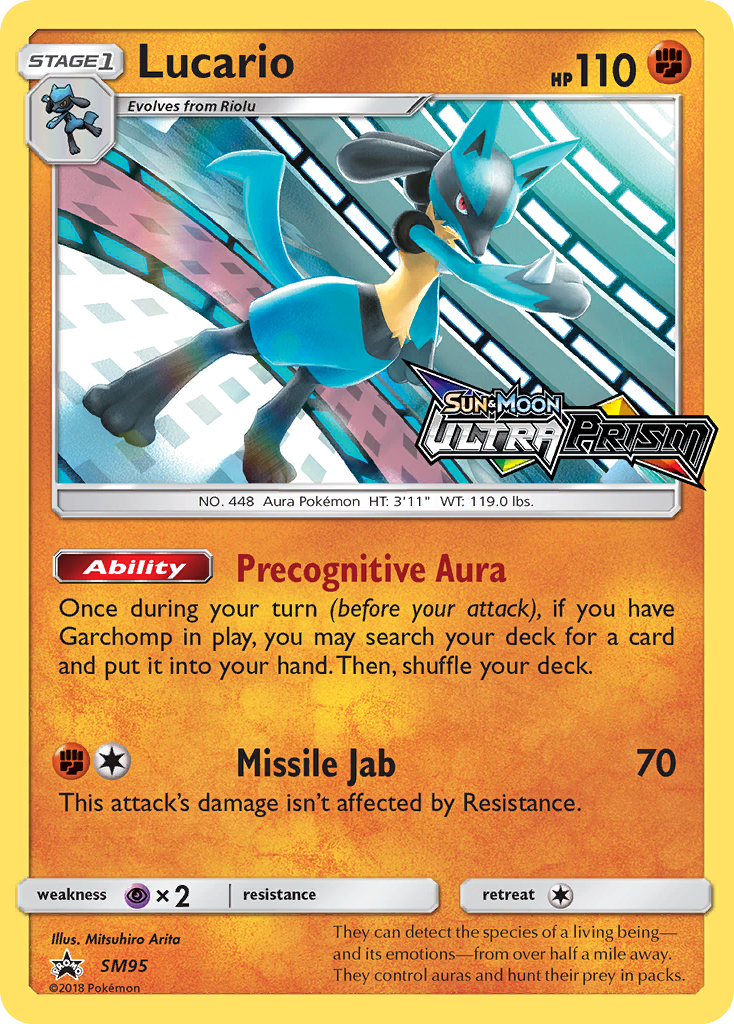 Lucario (SM95) (Prerelease Promo) [Sun & Moon: Black Star Promos] | RetroPlay Games